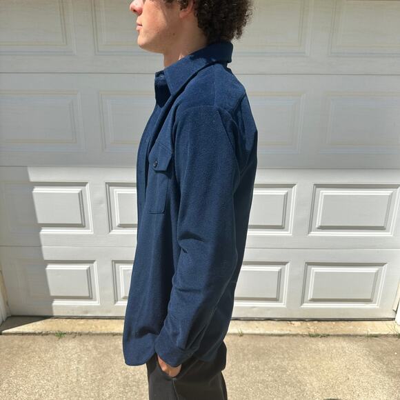 Vintage 70s Lee Velour Pointed Collar Button Up Shirt Size M - Picture 3 of 6